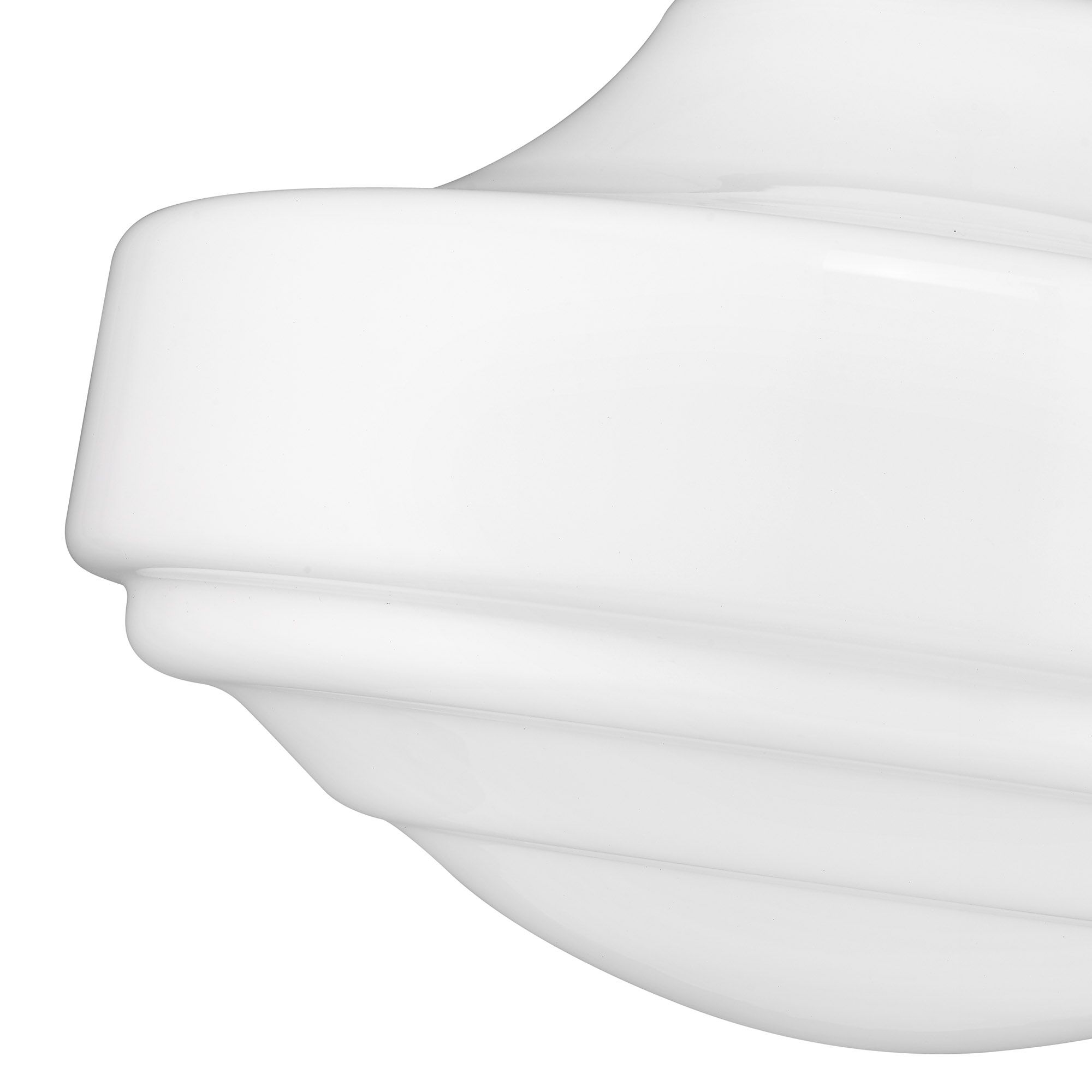 Golden Lighting Ingalls 16" Black and Vintage Milk Glass Pendant Light in scene