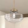 1_Golden Lighting Ingalls 16" Clear Glass Schoolhouse Pendant Light