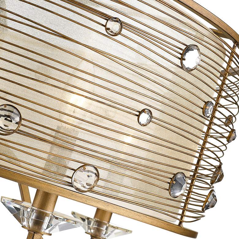 Image 4 Golden Lighting Joia 26 inch Wide Peruvian Gold 5-Light Drum Chandelier more views