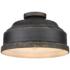 Golden Lighting Keating 13 3/4" Wide Antique Black Iron Ceiling Light