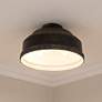 1_Golden Lighting Keating 13 3/4" Wide Antique Black Iron Ceiling Light