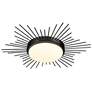 3_Golden Lighting Kieran 18 1/4" Matte Black LED Sunburst Ceiling Light