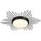 Golden Lighting Kieran 18 1/4" Matte Black LED Sunburst Ceiling Light