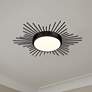 2_Golden Lighting Kieran 18 1/4" Matte Black LED Sunburst Ceiling Light