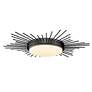 5_Golden Lighting Kieran 18 1/4" Matte Black LED Sunburst Ceiling Light more views