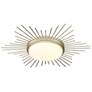 3_Golden Lighting Kieran 18 1/4" White Gold LED Sunburst Ceiling Light