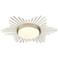Golden Lighting Kieran 18 1/4" White Gold LED Sunburst Ceiling Light