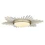 5_Golden Lighting Kieran 18 1/4" White Gold LED Sunburst Ceiling Light more views