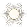 6_Golden Lighting Kieran 18 1/4" White Gold LED Sunburst Ceiling Light more views