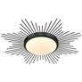 2_Golden Lighting Kieran 24" Wide Matte Black Sunburst LED Ceiling Light