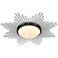Golden Lighting Kieran 24" Wide Matte Black Sunburst LED Ceiling Light