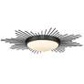 4_Golden Lighting Kieran 24" Wide Matte Black Sunburst LED Ceiling Light more views