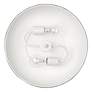 4_Golden Lighting Kinsley 14" Wide Aged Steel Ivory Ceiling Light more views