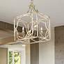 1_Golden Lighting Laurent 18" Wide Antique Ivory 4-Light Pendant