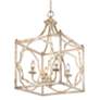 5_Golden Lighting Laurent 18" Wide Antique Ivory 4-Light Pendant more views