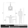 7_Golden Lighting Laurent 18" Wide Antique Ivory 4-Light Pendant more views