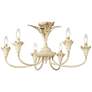 2_Golden Lighting Lillianne 28 1/2" Wide Semi-flush in Antique Ivory