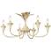 Golden Lighting Lillianne 28 1/2" Wide Semi-flush in Antique Ivory
