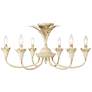 3_Golden Lighting Lillianne 28 1/2" Wide Semi-flush in Antique Ivory more views