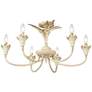 4_Golden Lighting Lillianne 28 1/2" Wide Semi-flush in Antique Ivory more views
