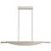 Golden Lighting Luma 42" Sand Nickel Modern LED Linear Pendant