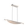 4_Golden Lighting Luma 42" Sand Nickel Modern LED Linear Pendant more views