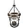 Golden Lighting Madera 16 1/2" Wide Black Iron Hand-Forged Pendant