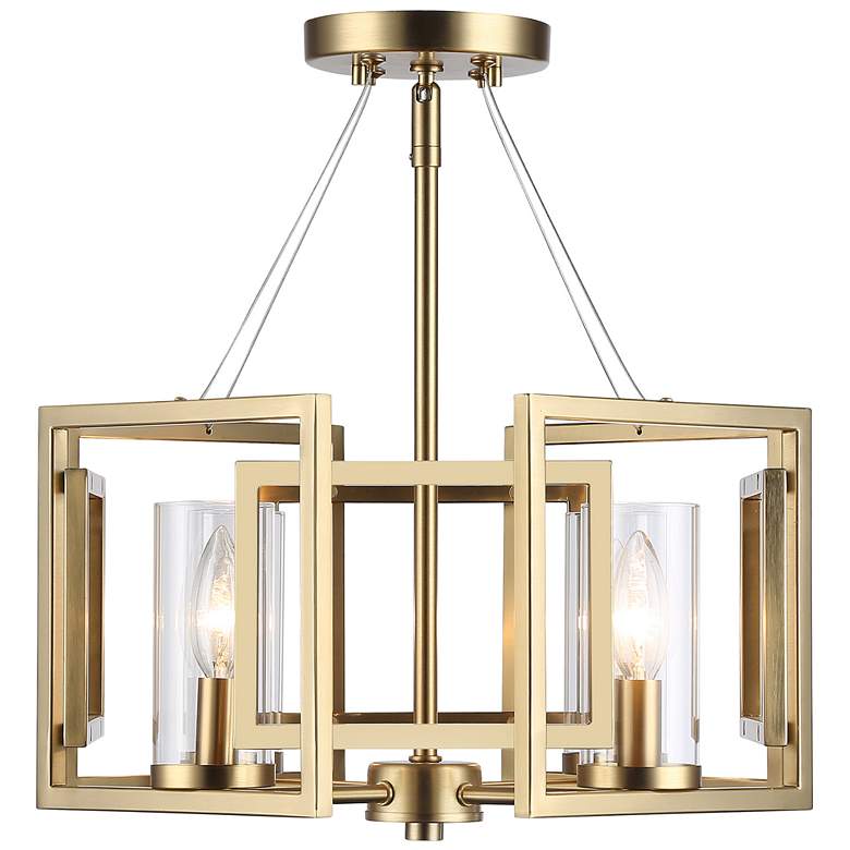 Image 1 Golden Lighting Marco 16" Wide Champagne Bronze 4-Light Ceiling Light