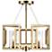 Golden Lighting Marco 16" Wide Champagne Bronze 4-Light Ceiling Light