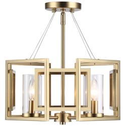 Golden Lighting Marco 16" Wide Champagne Bronze 4-Light Ceiling Light