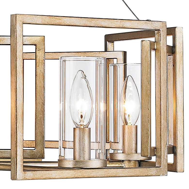 Image 3 Golden Lighting Marco 24 1/2" White Gold 5-Light Crystal Chandelier more views