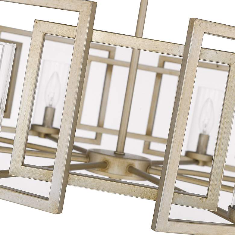 Image 5 Golden Lighting Marco 35 1/2" Wide White Gold 8-Light Chandelier more views