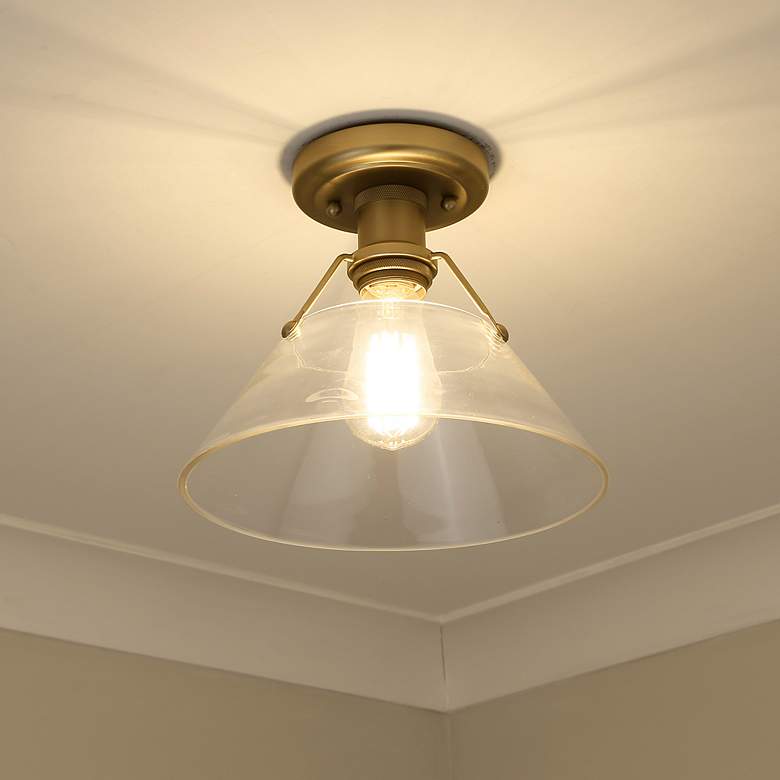 Image 1 Golden Lighting Orwell 10" Wide Flushmount