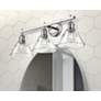 2_Golden Lighting Orwell 27 1/4" Chrome Clear Glass 3-Light Bath Light