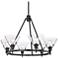 Golden Lighting Orwell 29" Wide Matte Black 6-Light Chandelier