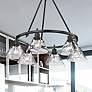 1_Golden Lighting Orwell 29" Wide Matte Black 6-Light Chandelier