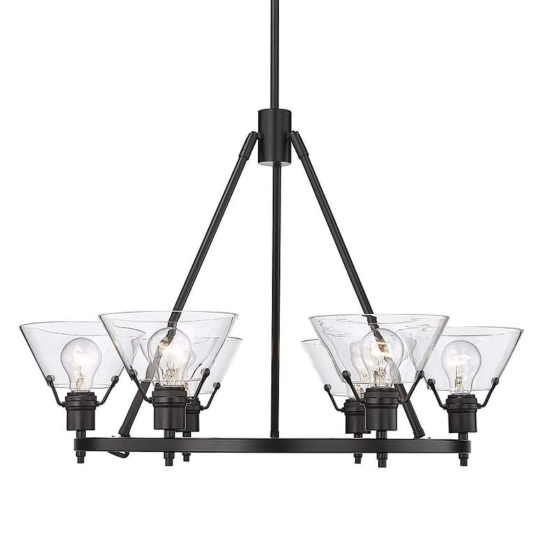 Image 5 Golden Lighting Orwell 29" Wide Matte Black 6-Light Chandelier more views