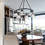 6_Golden Lighting Orwell 29" Wide Matte Black 6-Light Chandelier more views