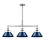 2_Golden Lighting Orwell 35 3/4" Pewter and Navy Blue Linear Pendant more views