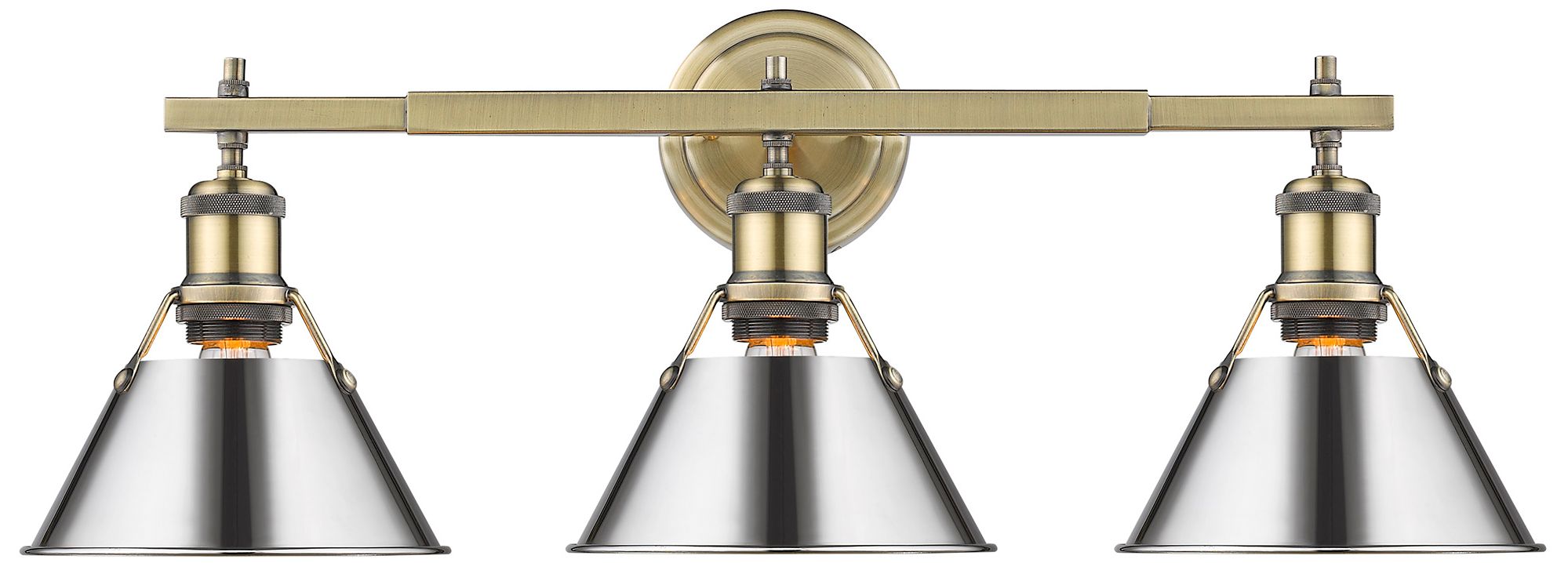 Golden Lighting Orwell Brass - Antique Brass Collection