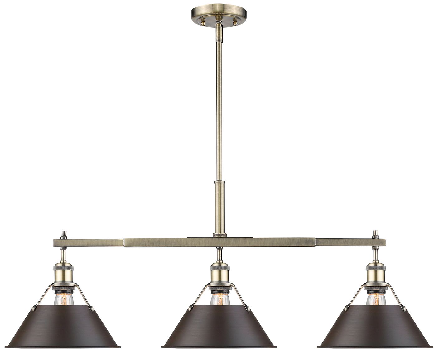 Golden Lighting Orwell Brass - Antique Brass Collection