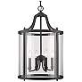 2_Golden Lighting Payton 16" Wide Black 4-Light Glass Candelabra Pendant