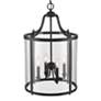 3_Golden Lighting Payton 16" Wide Black 4-Light Glass Candelabra Pendant more views