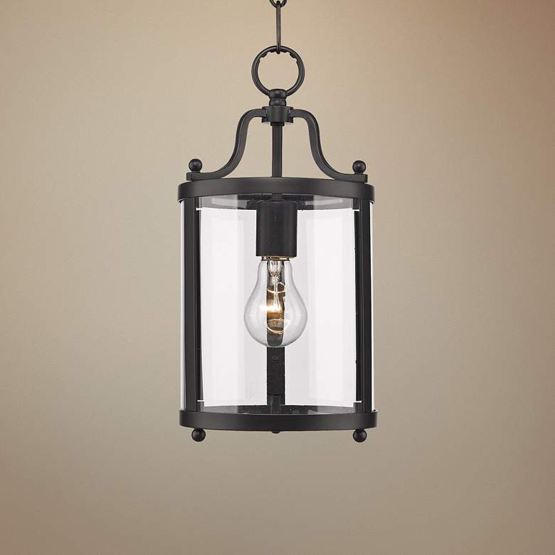 Image 1 Golden Lighting Payton 7 1/4" Wide Black Mini Pendant