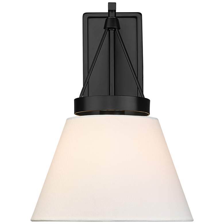 Image 1 Golden Lighting Penn 1 Light Wall Sconce with Matte Black