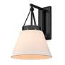 Thumbnail4 of Golden Lighting Penn 1 Light Wall Sconce with Matte Black more views