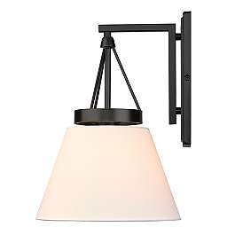Image5 of Golden Lighting Penn 1 Light Wall Sconce with Matte Black more views