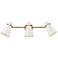Golden Lighting Reeva 3 Light Bath Vanity with Modern Brass