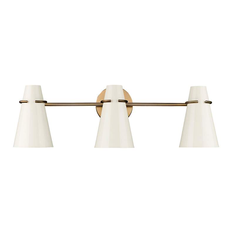 Image 3 Golden Lighting Reeva 3 Light Bath Vanity with Modern Brass more views