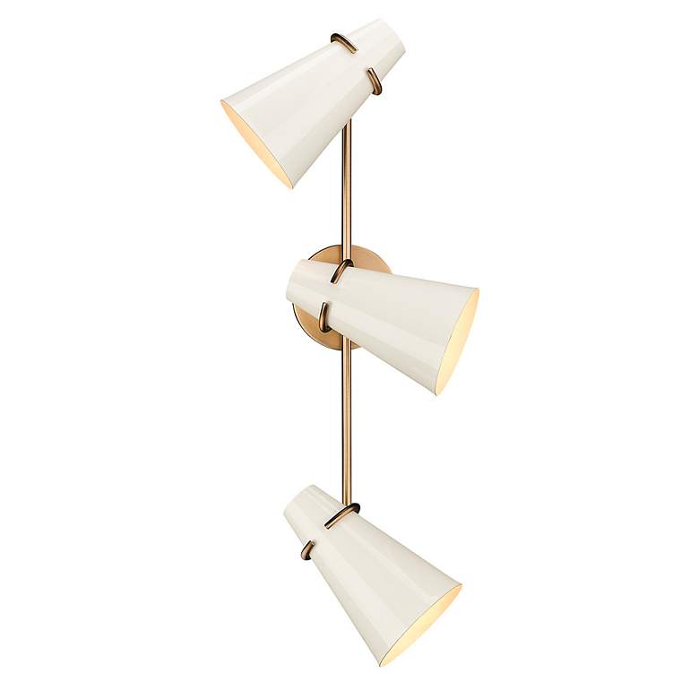Image 4 Golden Lighting Reeva 3 Light Bath Vanity with Modern Brass more views